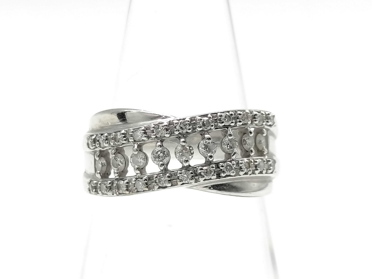 D0.33ct K18WG 4.9g Ring 