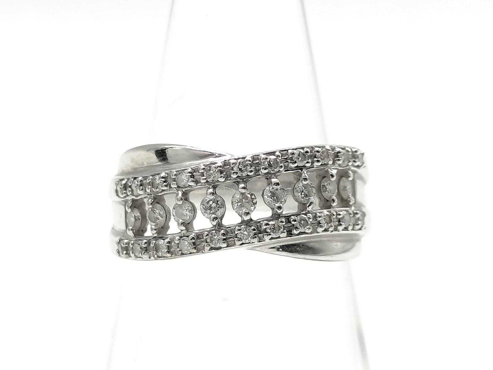 D0.33ct K18WG 4.9g Ring 