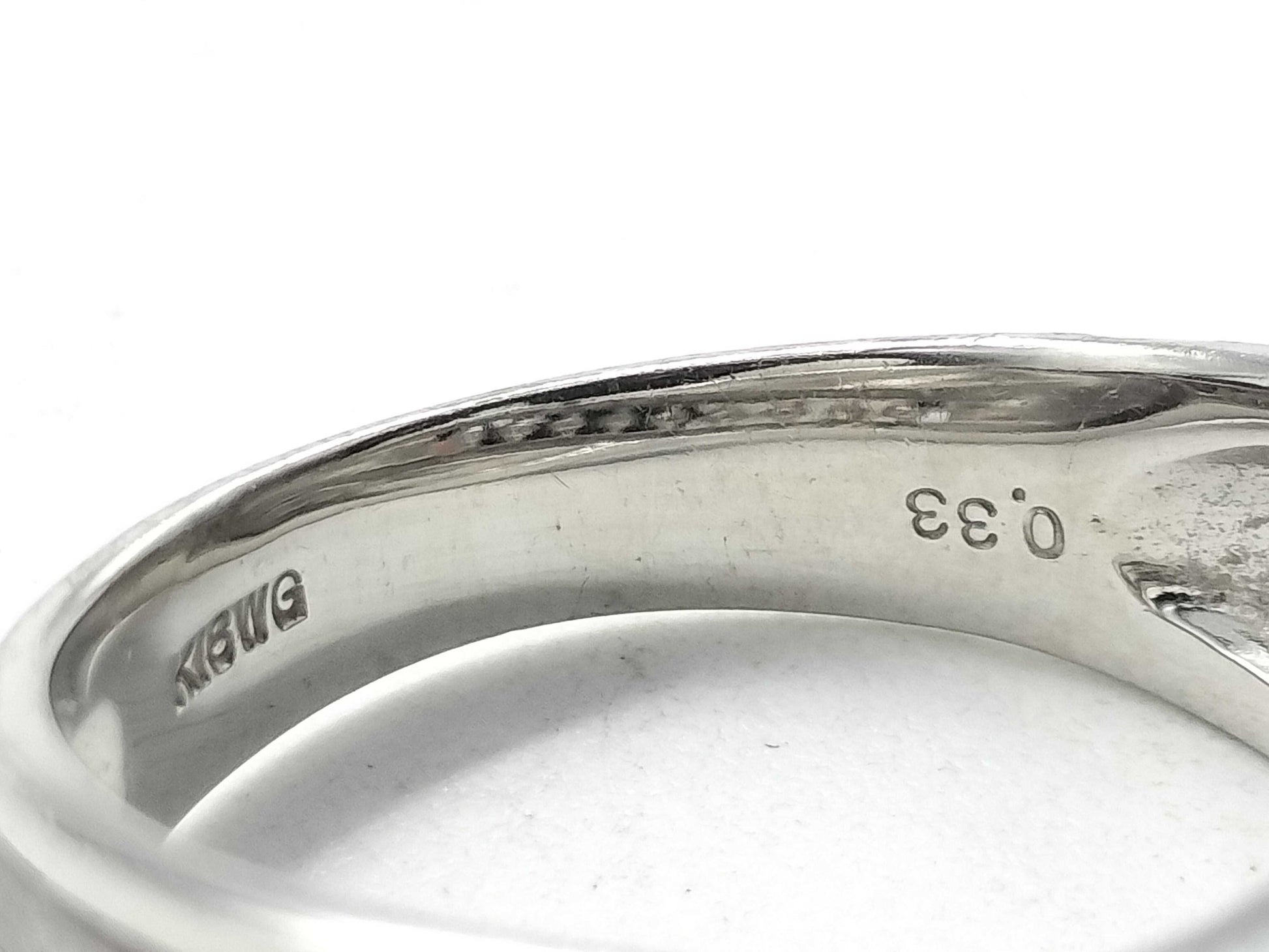 D0.33ct K18WG 4.9g Ring 