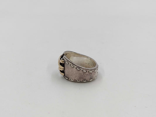 HERMES Mexican Ring Double Corset 925/750 Ring