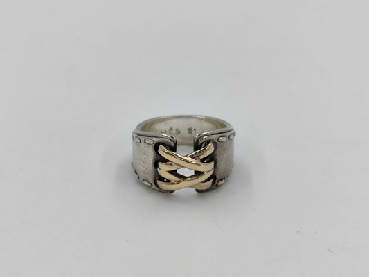 HERMES Mexican Ring Double Corset 925/750 Ring