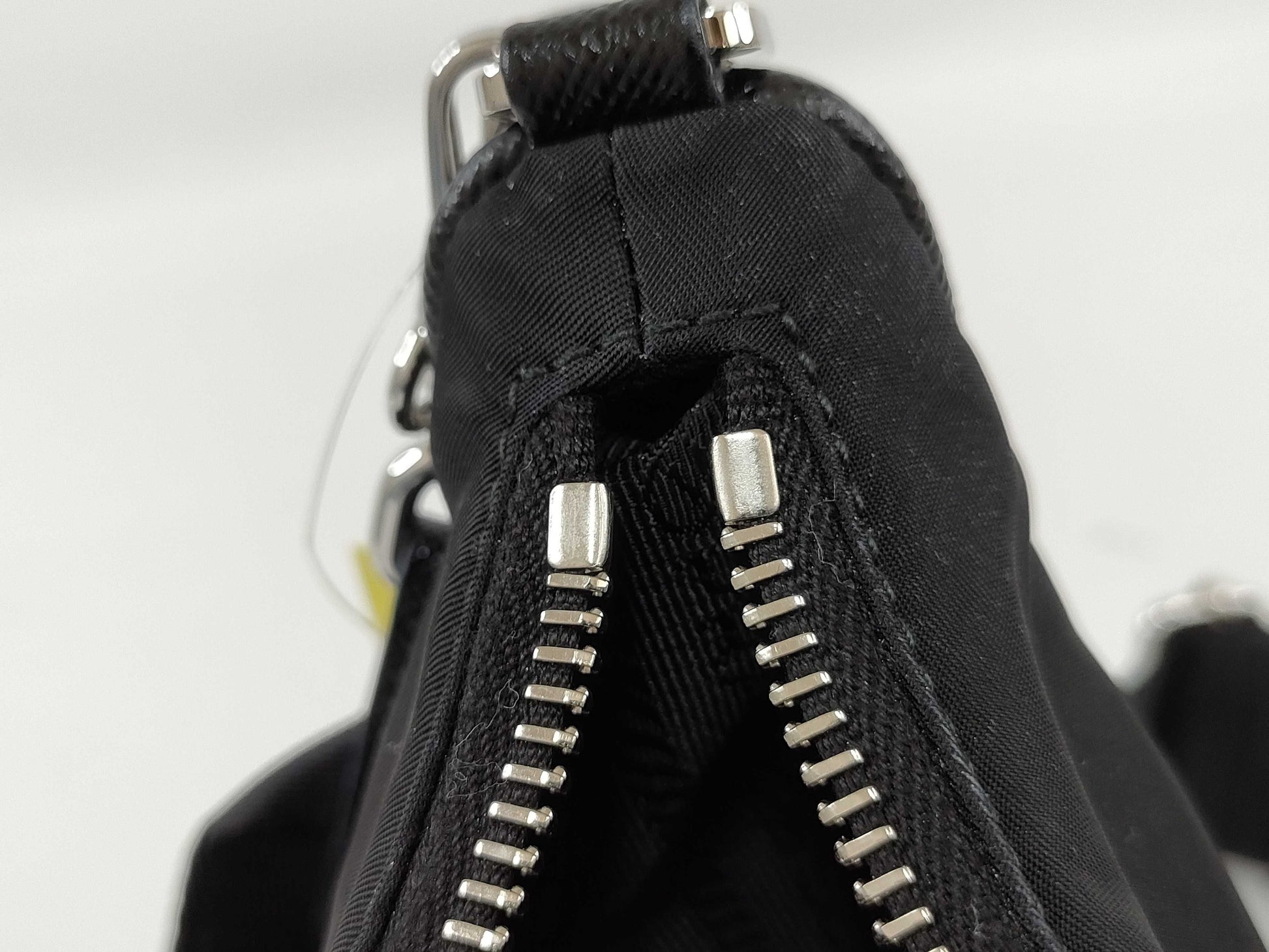PRADA Nylon Re-Edition 2005 Re-Nylon Chain Shoulder Bag, Black, 1BH204