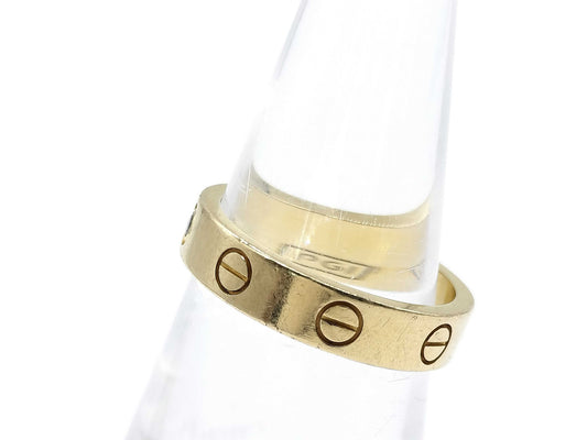 Cartier Love Love #51 1PD YG Au750 4.8g Ring 