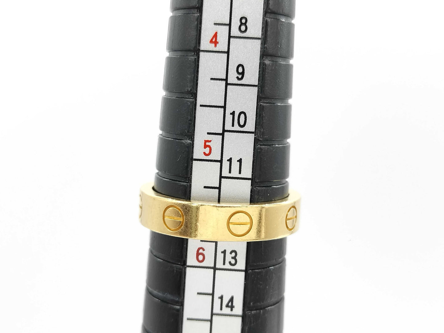 Cartier Love Love #51 1PD YG Au750 4.8g Ring 