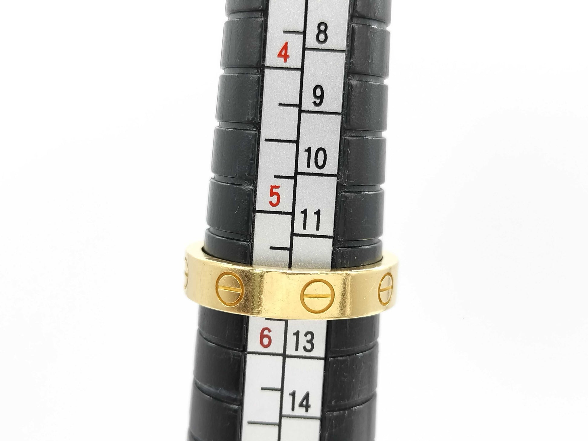 Cartier Love Love #51 1PD YG Au750 4.8g Ring 