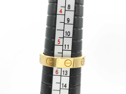 Cartier Love Love #51 1PD YG Au750 4.8g Ring 