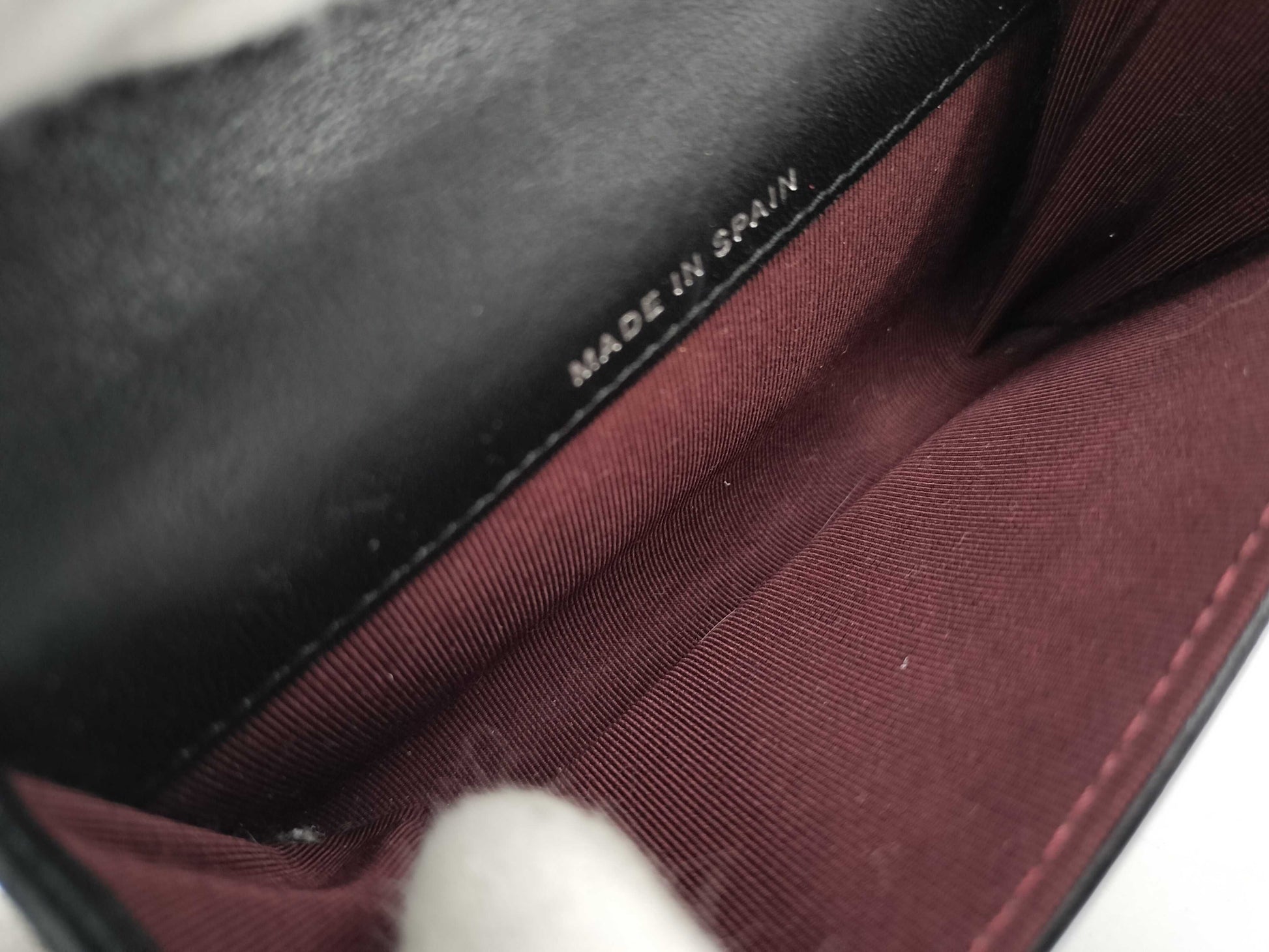 CHANEL Calfskin Matelasse Coin/Card Case with Silver Coco Mark