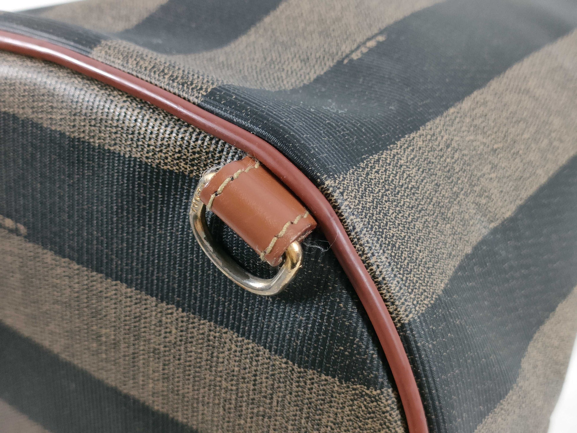 FENDI Pecan Pattern One-Shoulder PVC Body Bag Shoulder Bag