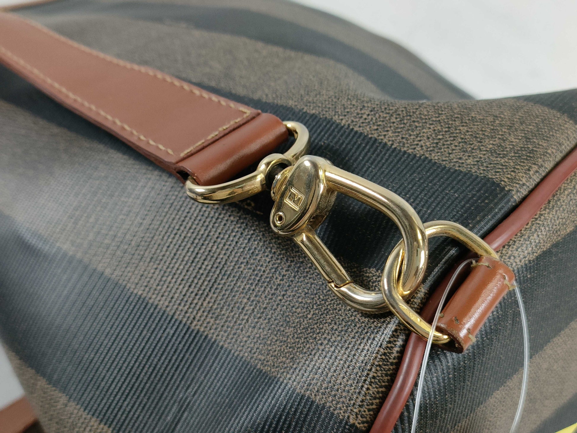 FENDI Pecan Pattern One-Shoulder PVC Body Bag Shoulder Bag
