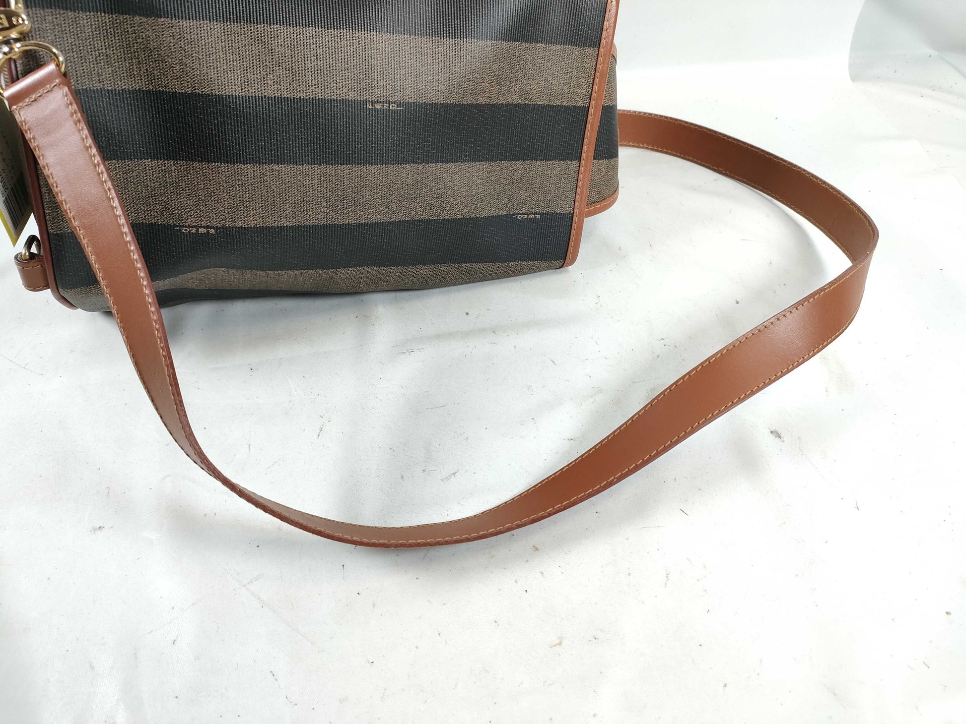 FENDI Pecan Pattern One-Shoulder PVC Body Bag Shoulder Bag