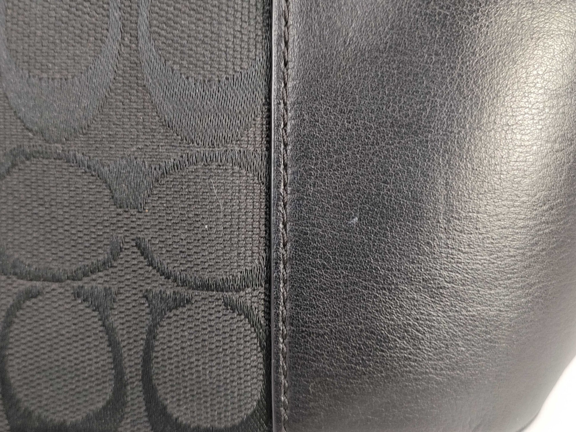 COACH Signature Handbag/Tote Bag/Pouch 3-Piece Set Shoulder Bag