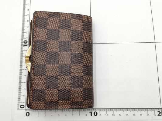 LOUIS VUITTON Damier N61664 Damier Porte Monnaie Viennois Wallet