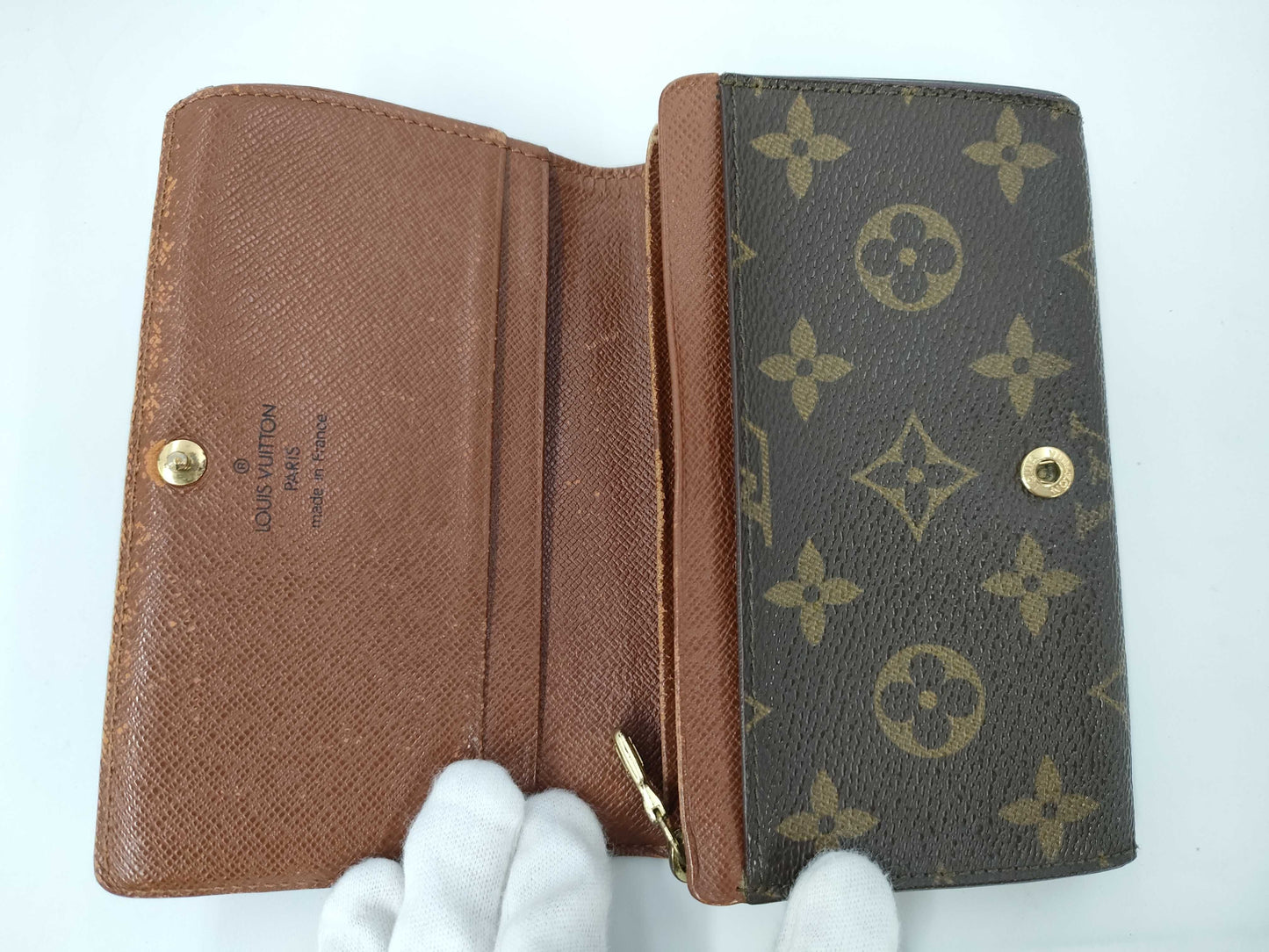 LOUIS VUITTON Monogram Bottega Veneta Wallet*3 Wallet
