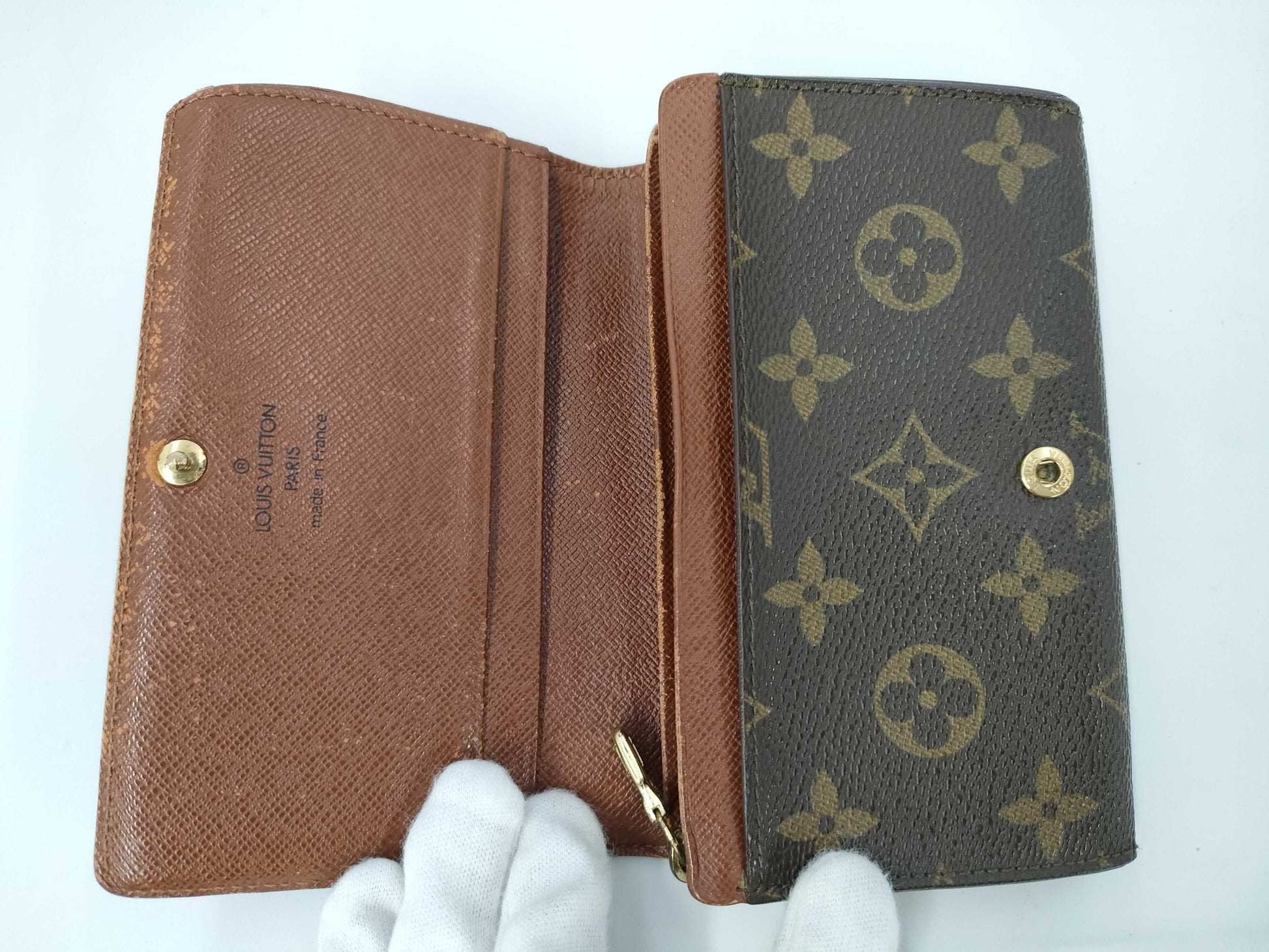 LOUIS VUITTON Monogram Bottega Veneta Wallet*3 Wallet