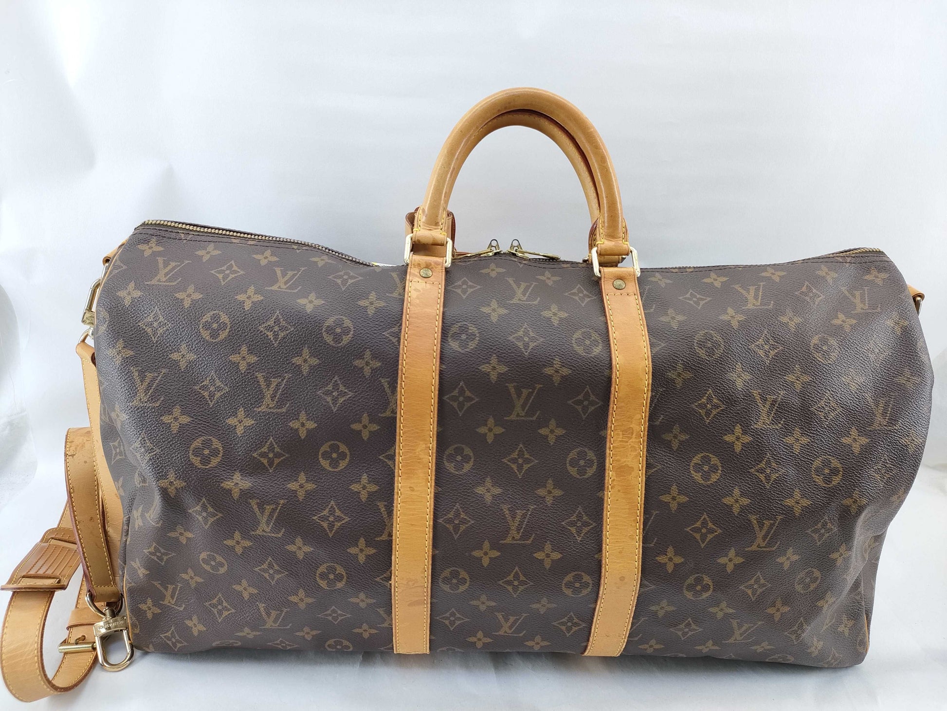LOUIS VUITTON M41414 Monogram M41414 Keepall Bandouliere 55 Boston Bag