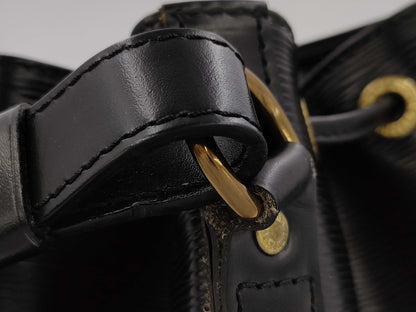 LOUIS VUITTON Epi Noe Drawstring Shoulder Bag M59002 Black