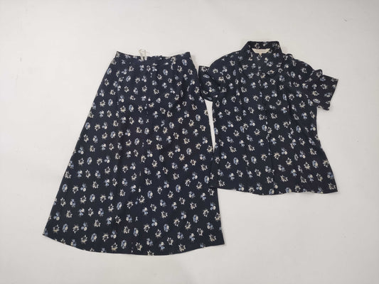 BURBERRY / Floral Print Short Sleeve Set / Navy Other Apparel