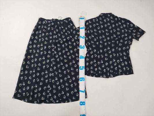 BURBERRY / Floral Print Short Sleeve Set / Navy Other Apparel