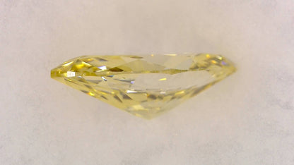 0.524ct FANCY INTENSE ORANGY YELLOW VS-2 ****/GD/GD STRONG YELLOW NATURAL 8.17-4.19X2.64mm MQ Diamond Loose