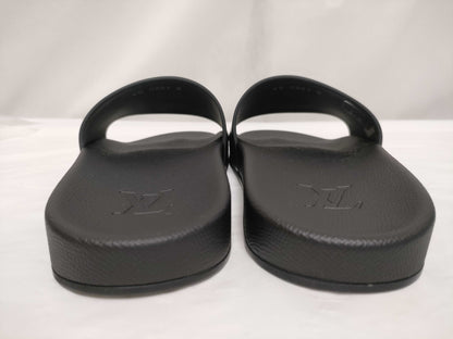 LOUIS VUITTON Monogram Waterfront Line Sandals Black/Silver Sandals