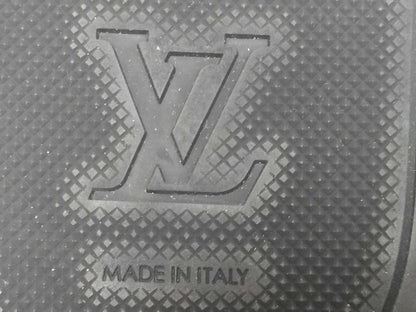 LOUIS VUITTON Monogram Waterfront Line Sandals Black/Silver Sandals