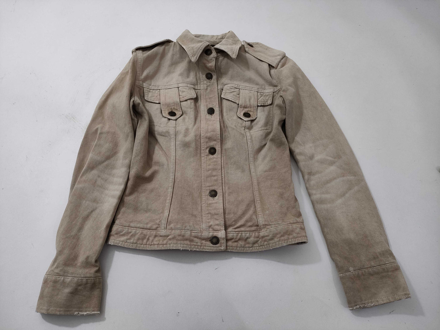 DOLCE&GABBANA denim jacket with leopard print lining