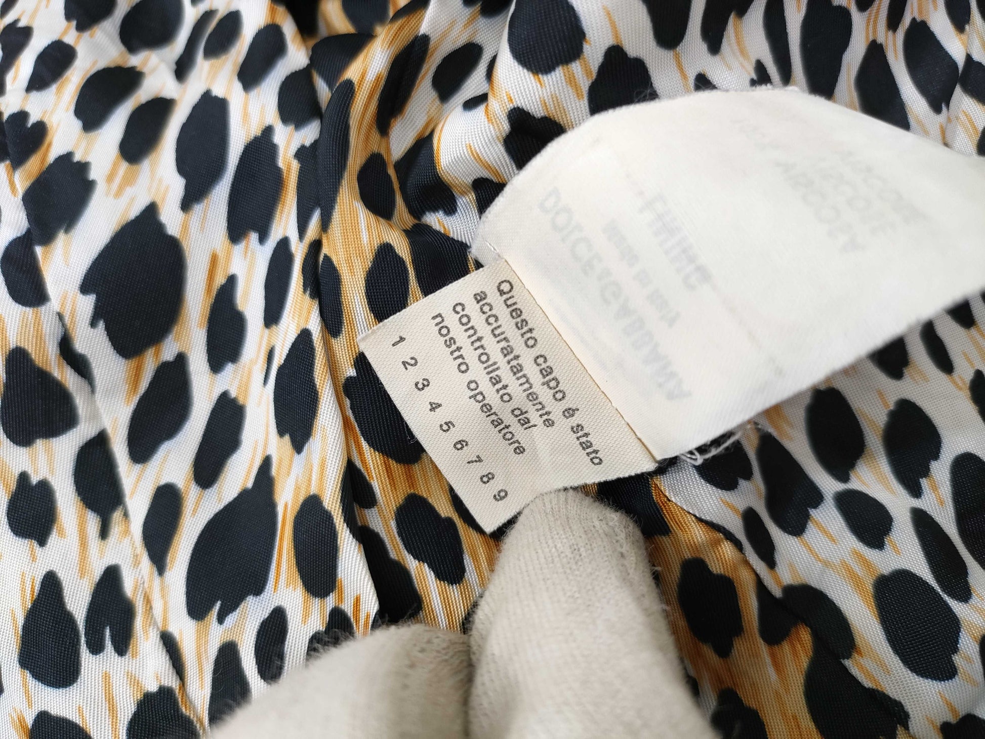 DOLCE&GABBANA denim jacket with leopard print lining