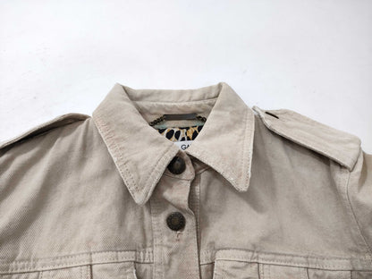 DOLCE&GABBANA denim jacket with leopard print lining
