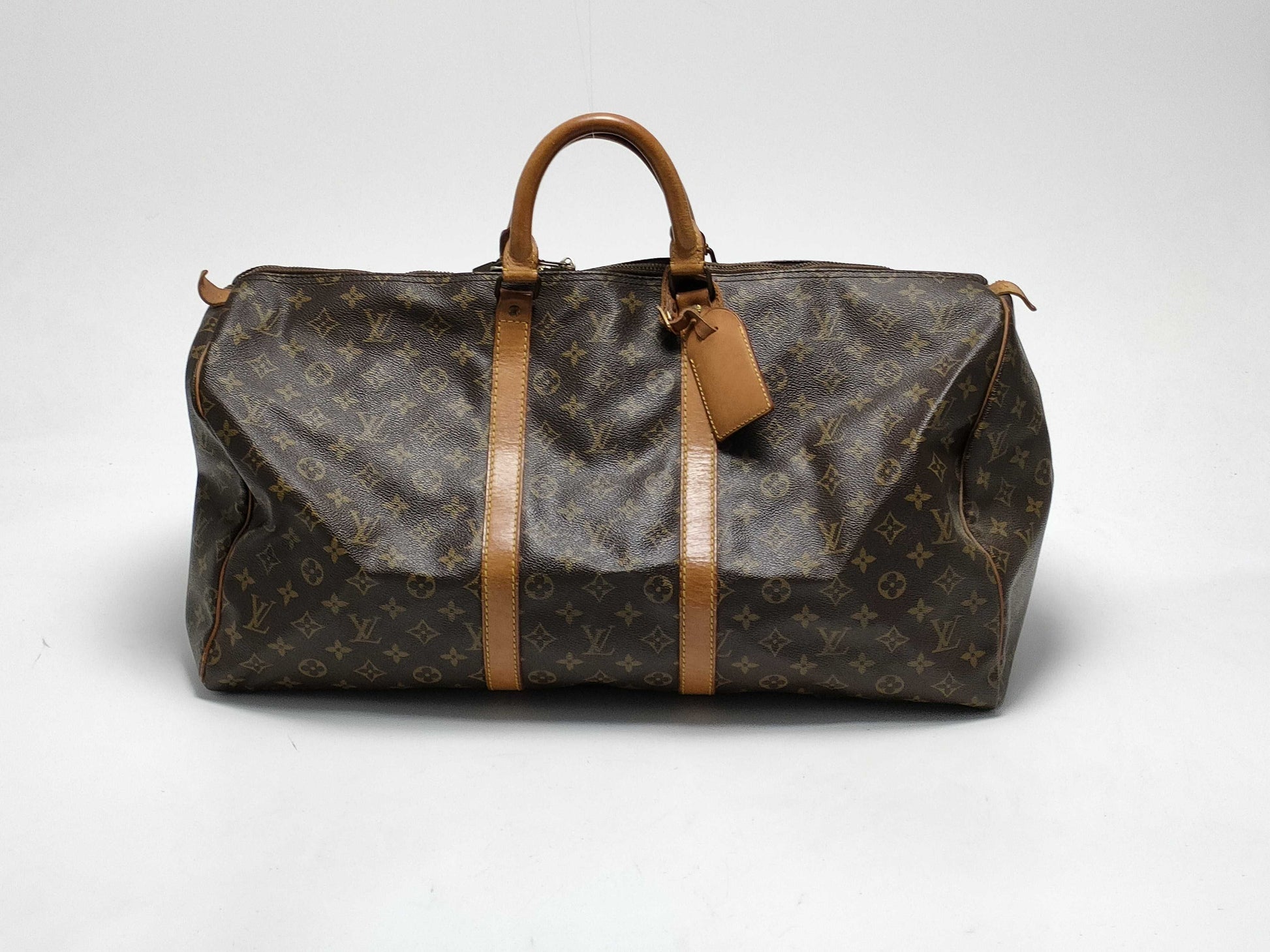 LOUIS VUITTON Monogram M41424 Keepall 55 Boston Bag