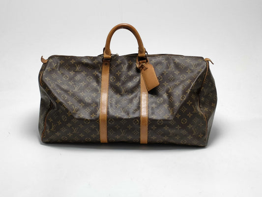 LOUIS VUITTON Monogram M41424 Keepall 55 Boston Bag