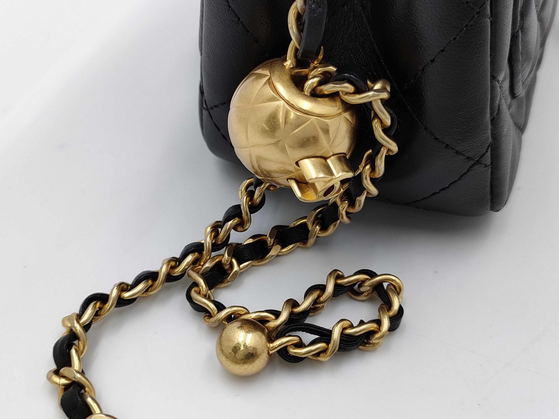 CHANEL Lambskin Minimato Coco Ball AS1786 Shoulder Bag