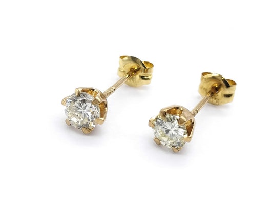 D 0.2ct/0.27ct K18 0.8g Earrings 