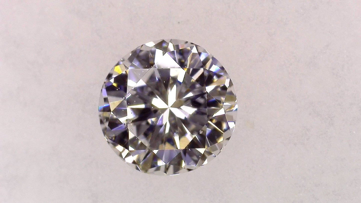 0.279ct F VVS-2 ****/GD/FR NONE NATURAL 4.06-4.18X2.56mm RD Diamond Loose