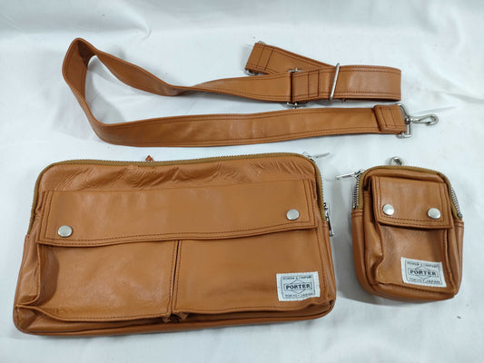 PORTER/PVC/Shoulder/Pouch Set *2 Shoulder Bag