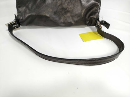 FENDI Mamma Bucket Leather Shoulder Bag Black