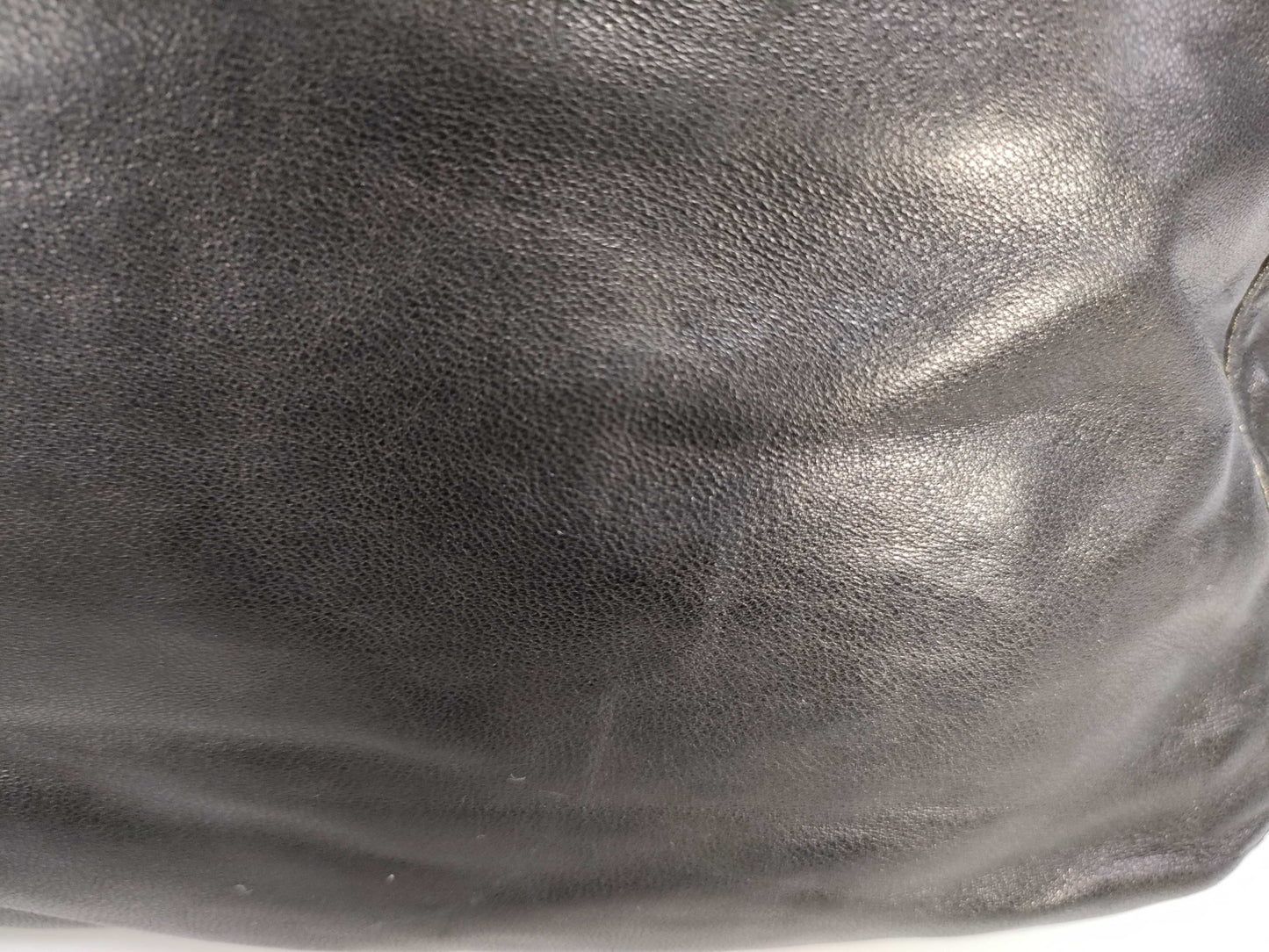 FENDI Mamma Bucket Leather Shoulder Bag Black