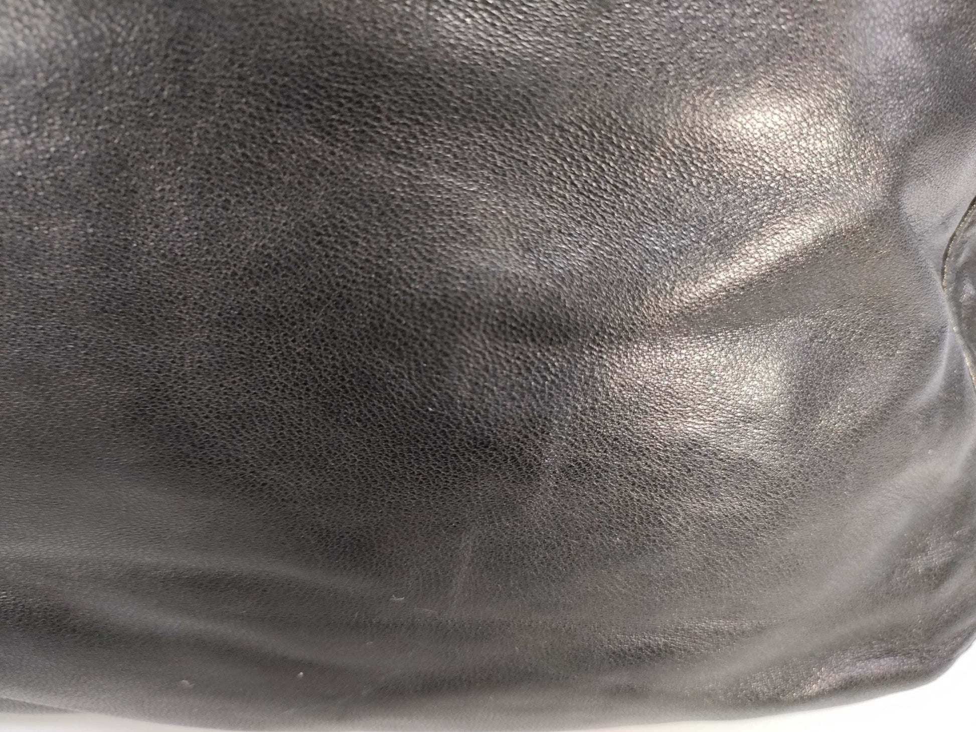 FENDI Mamma Bucket Leather Shoulder Bag Black