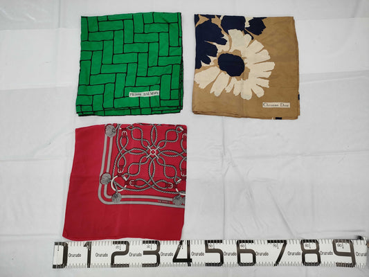 HERMES 80s Vintage Rope Pattern Dior Scarf 
