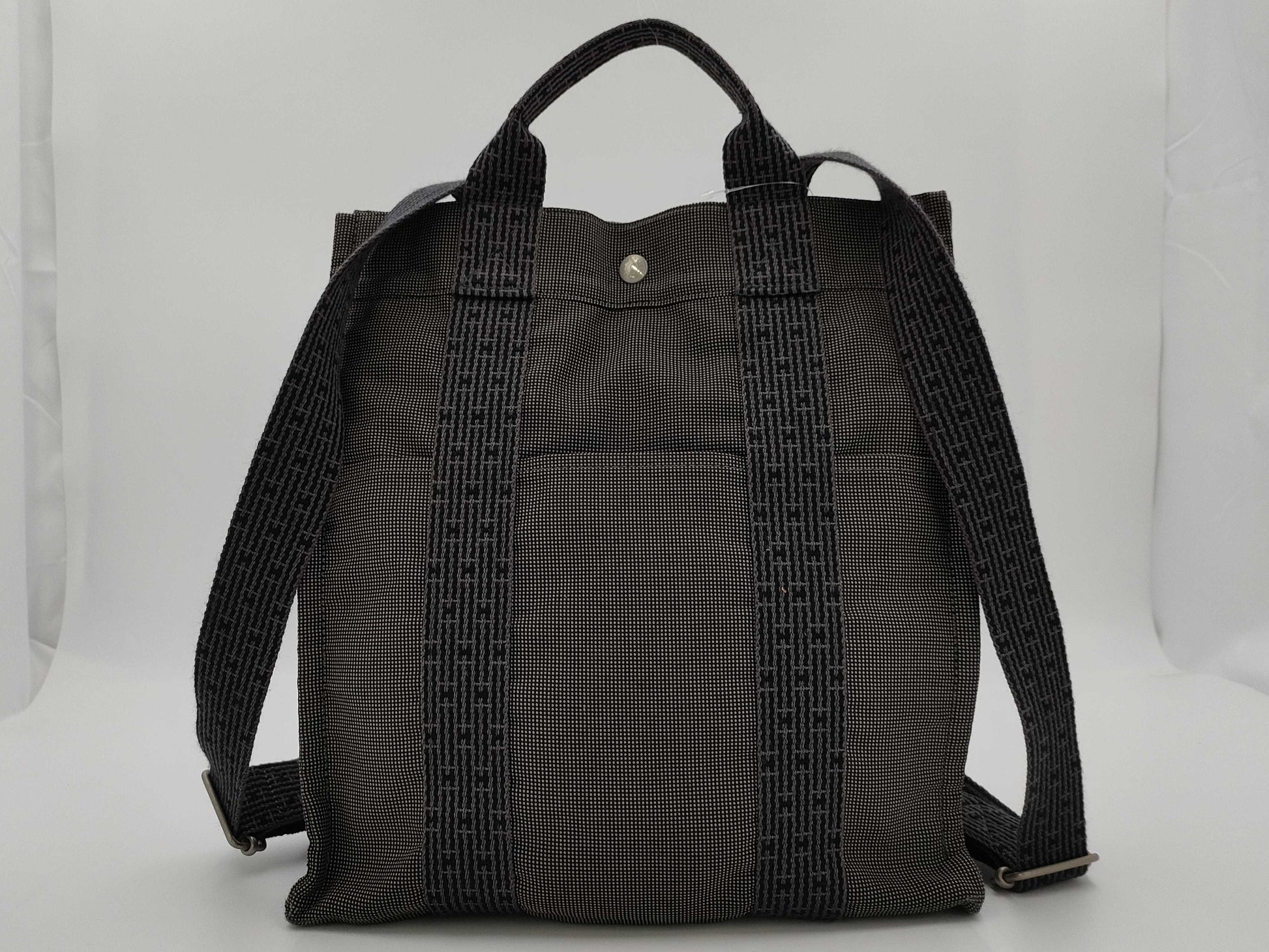 HERMES Airline Airline Ad MM Gray Backpack