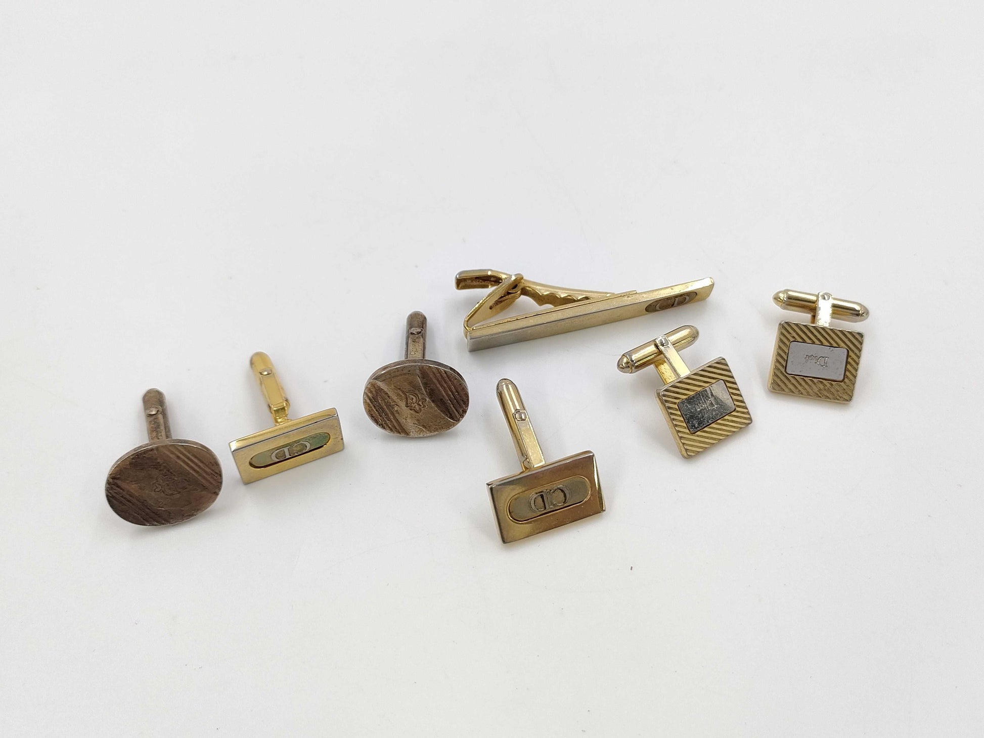 Dior Tie Pin/Cufflinks 4-Piece Set Tie Pin/Cufflinks