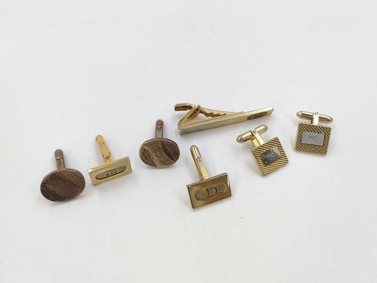 Dior Tie Pin/Cufflinks 4-Piece Set Tie Pin/Cufflinks