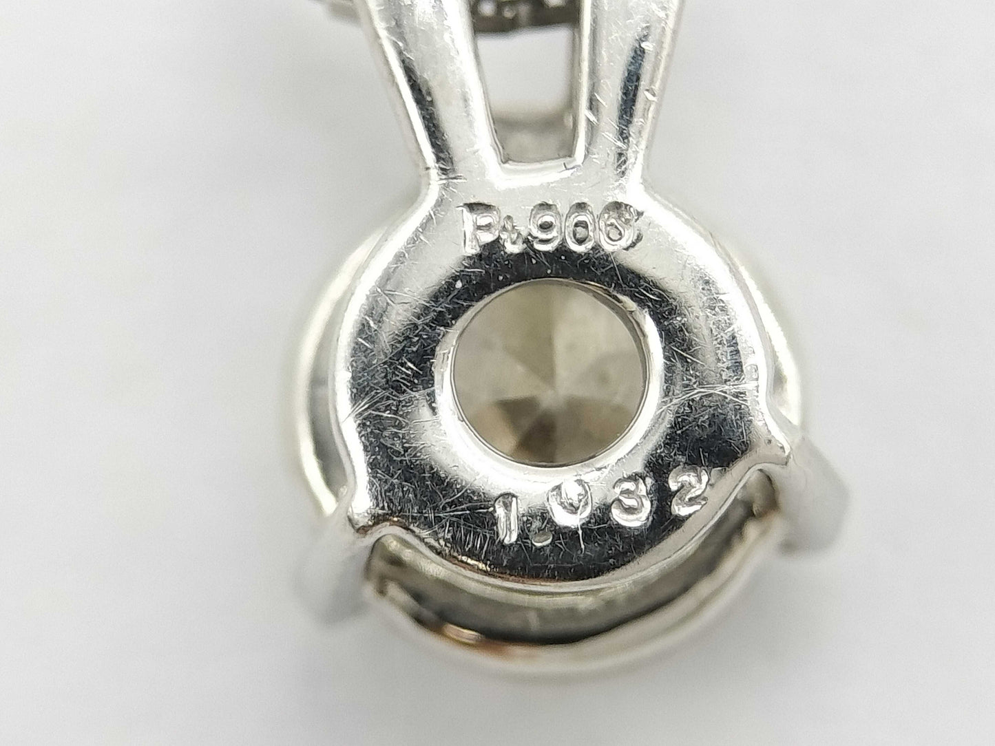 D1.032ct Pt900/Pt850 2.9g Necklace 