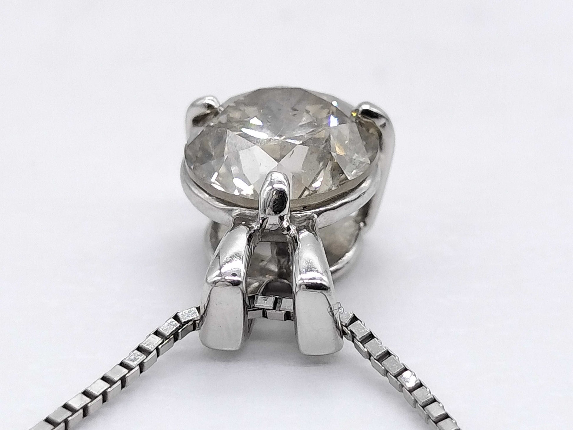 D1.032ct Pt900/Pt850 2.9g Necklace 