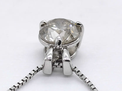 D1.032ct Pt900/Pt850 2.9g Necklace 