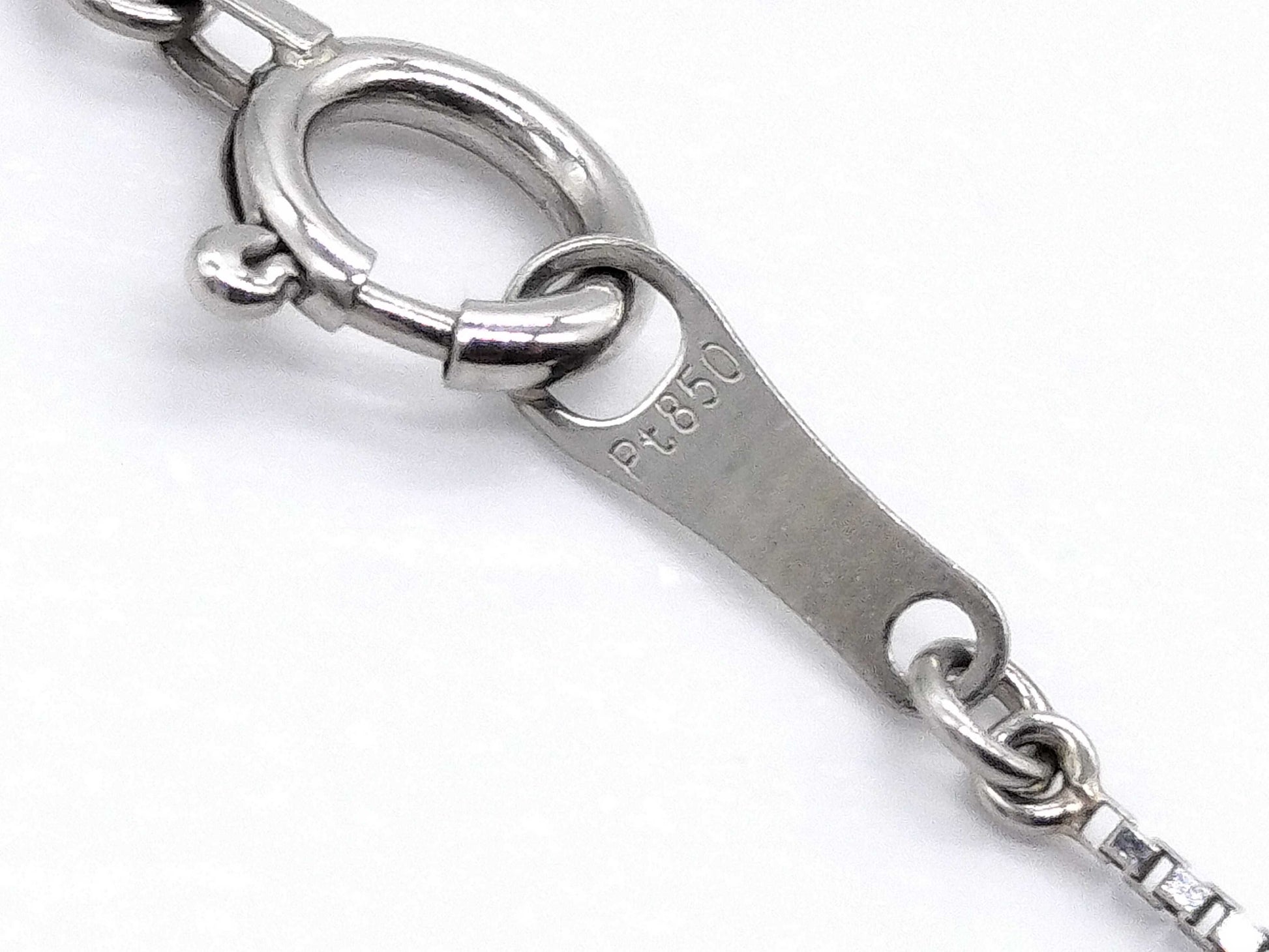 D1.032ct Pt900/Pt850 2.9g Necklace 