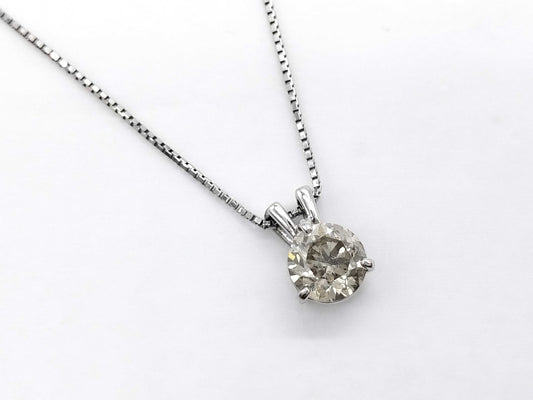 D1.032ct Pt900/Pt850 2.9g Necklace 