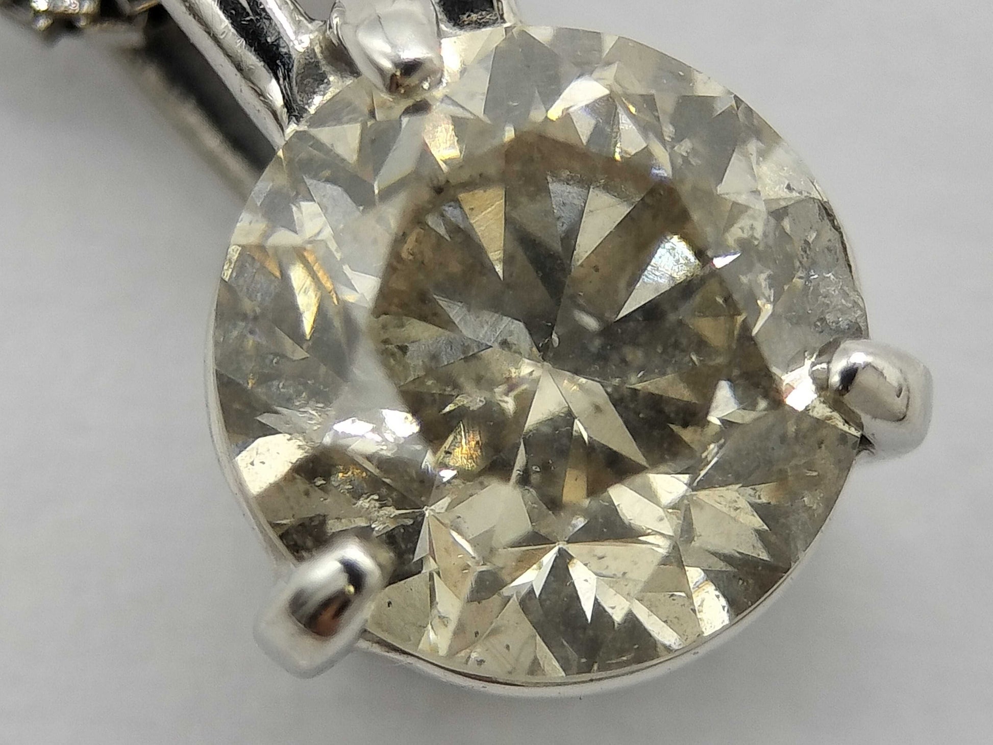 D1.032ct Pt900/Pt850 2.9g Necklace 