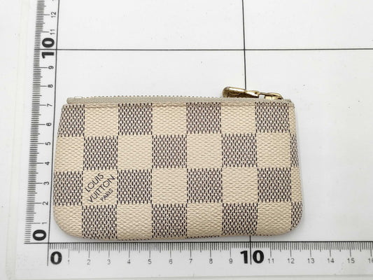 LOUIS VUITTON Damier Azur Pochette Cle Coin Case