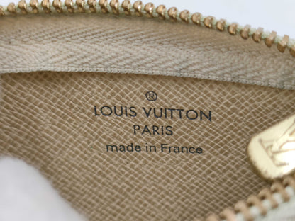 LOUIS VUITTON Damier Azur Pochette Cle Coin Case