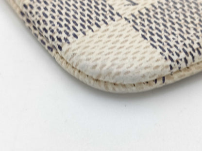 LOUIS VUITTON Damier Azur Pochette Cle Coin Case